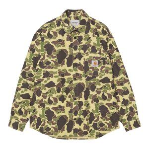 Carhartt WIP Duck Camo Shirt Green Camo Duck (Stone Washed) - I033769 Medium